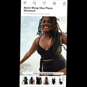 Arie/AE one piece wrap around swim suit